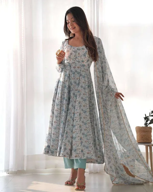 Womens_Crunchy_Silk_Anarkali_Kurti_With_Pant_Dupatta_Set