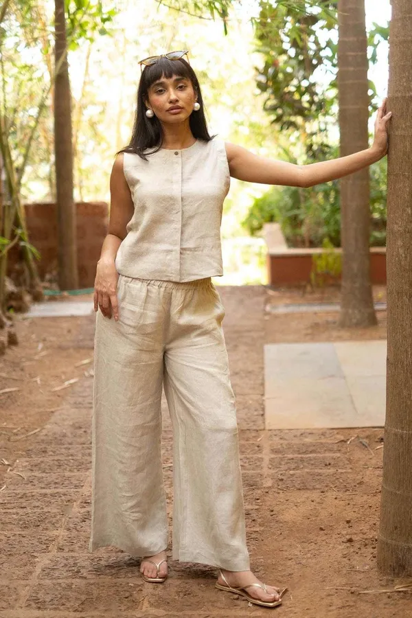Women_S_Cotton_Solid_V_Neck_Sleeveless_2_Piece_Outfit_Loose_Tank_Top_And_Wide_Leg_Palazzo_Pants_Sets_Cord_Set_Beige