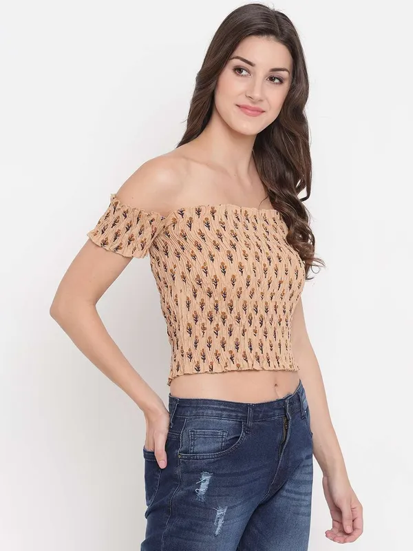 Women_S_Rayon_Printed_Off_Shoulder_Smocked_Crop_Top_Short_Sleeve_Casual_Styles_Tank_Top_Free_Size_Multi41