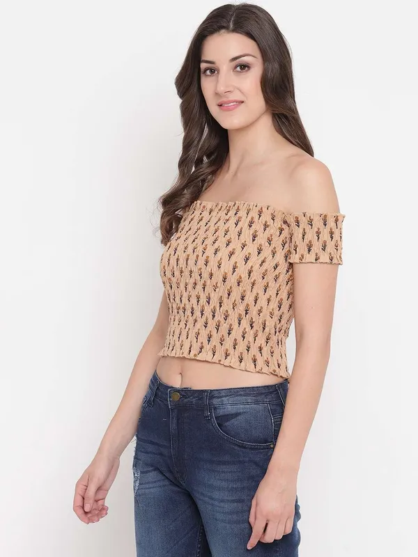 Women_S_Rayon_Printed_Off_Shoulder_Smocked_Crop_Top_Short_Sleeve_Casual_Styles_Tank_Top_Free_Size_Multi41