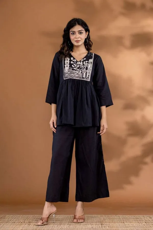 Women_S_Cotton_Embroidered_Flared_Kurta_With_Pant_Set