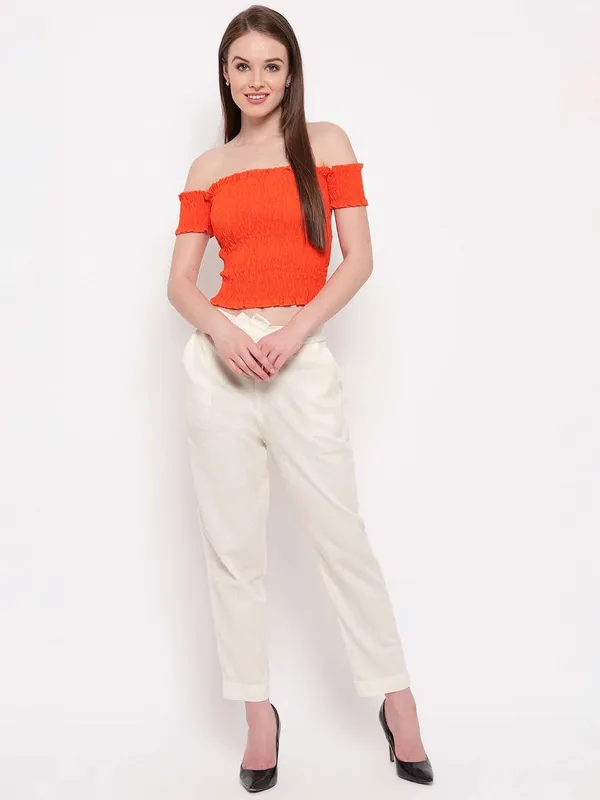 Women_S_Rayon_Solid_Off_Shoulder_Smocked_Crop_Top_Short_Sleeve_Casual_Styles_Tank_Top_Free_Size_Multi25