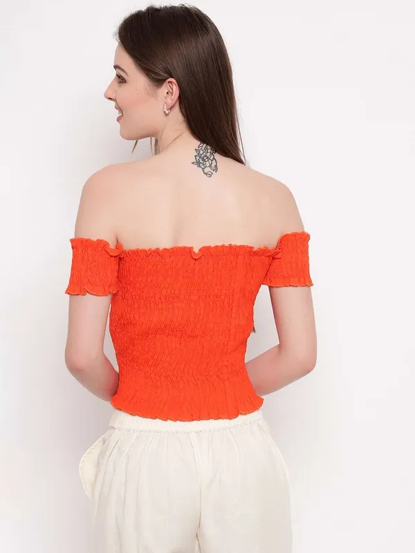 Women_S_Rayon_Solid_Off_Shoulder_Smocked_Crop_Top_Short_Sleeve_Casual_Styles_Tank_Top_Free_Size_Multi25