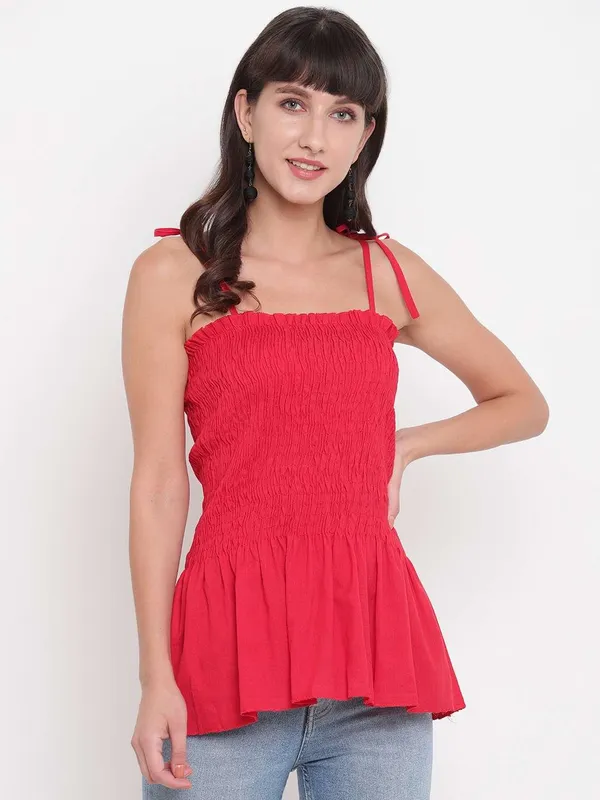 Women_S_Rayon_Solid_Casual_Summer_Style_Tie_Shoulder_Straps_Free_Size_Tank_Top_Pink