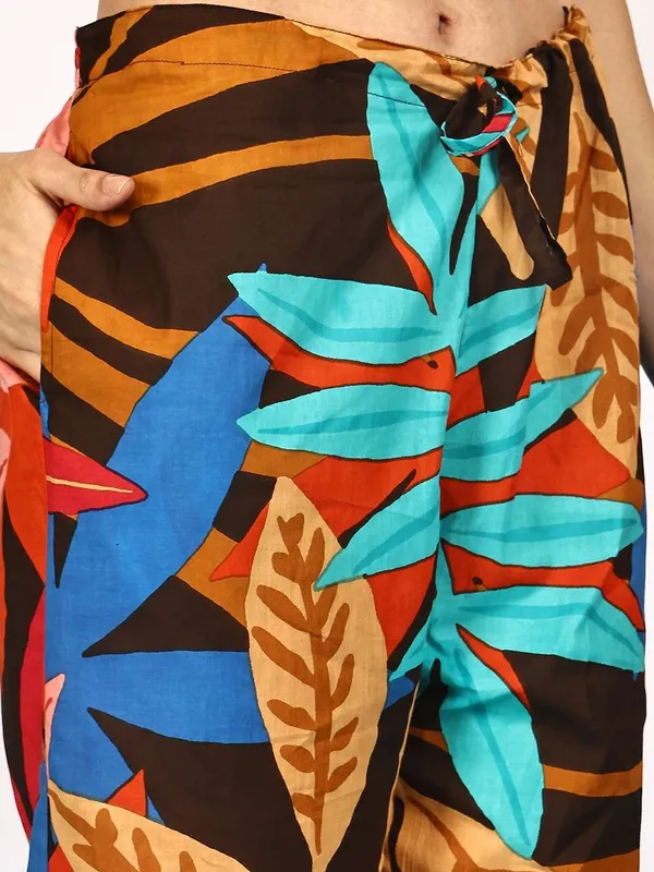 Women_S_Pure_Cotton_Printed_Collared_Top_And_Pant_Co_Ord_Set_Multti_Color1