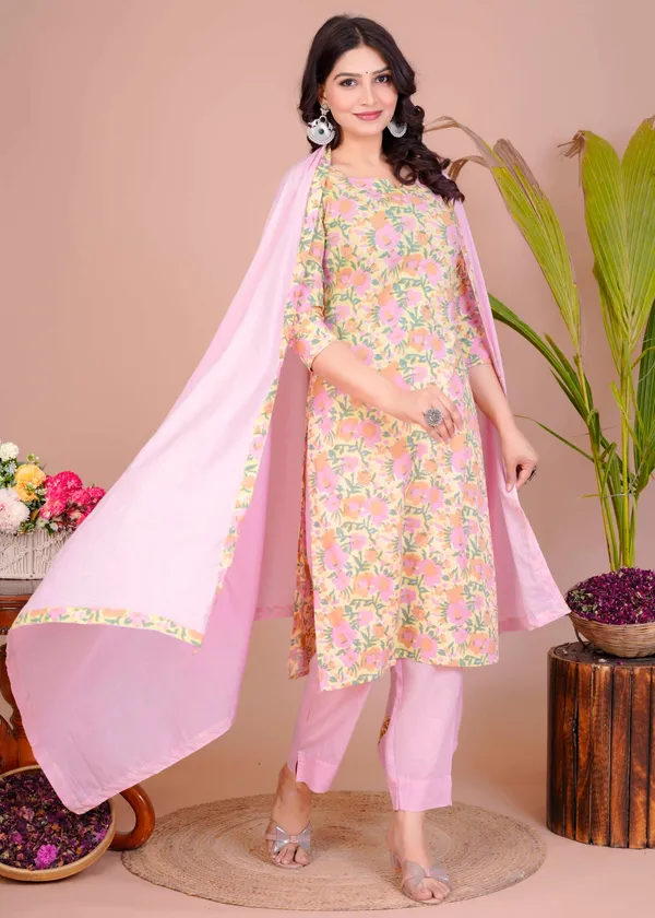 Women_S_Pink_Cotton_Printed_Straight_Kurti_With_Pant_Dupatta_Set