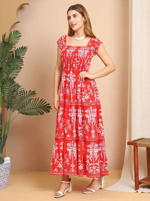 Women_S_Viscos_Rayon_Printed_Off_Shoulder_Midi_Dress_For_Summer_And_Casual_Wear_Multti_Color3