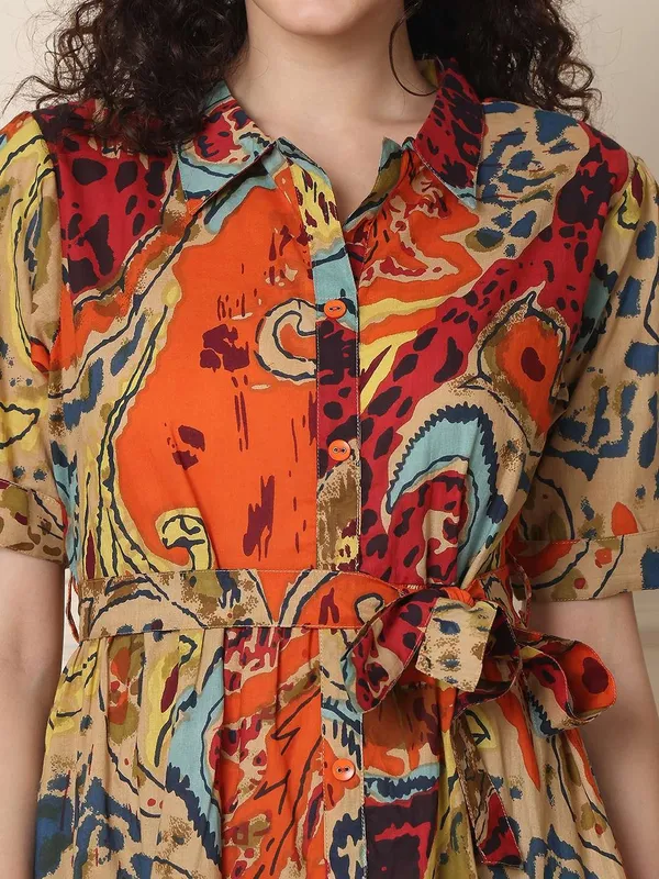 Women_S_Cotton_Printed_A_Line_Midi_Dress_Short_Sleeve_Flared_Gown_Dress_Multti_Color1