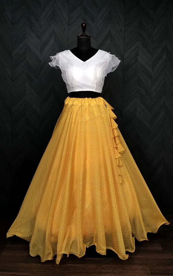 Premium_Designer_Leheriya_Digital_Printed_Organza_Lehenga_Choli_Set