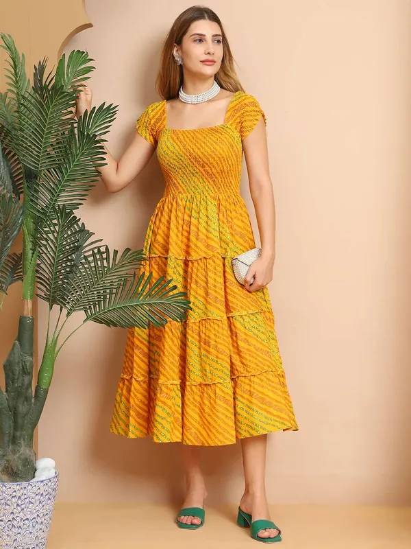 Women_S_Viscos_Rayon_Printed_Off_Shoulder_Midi_Dress_For_Summer_And_Casual_Wear