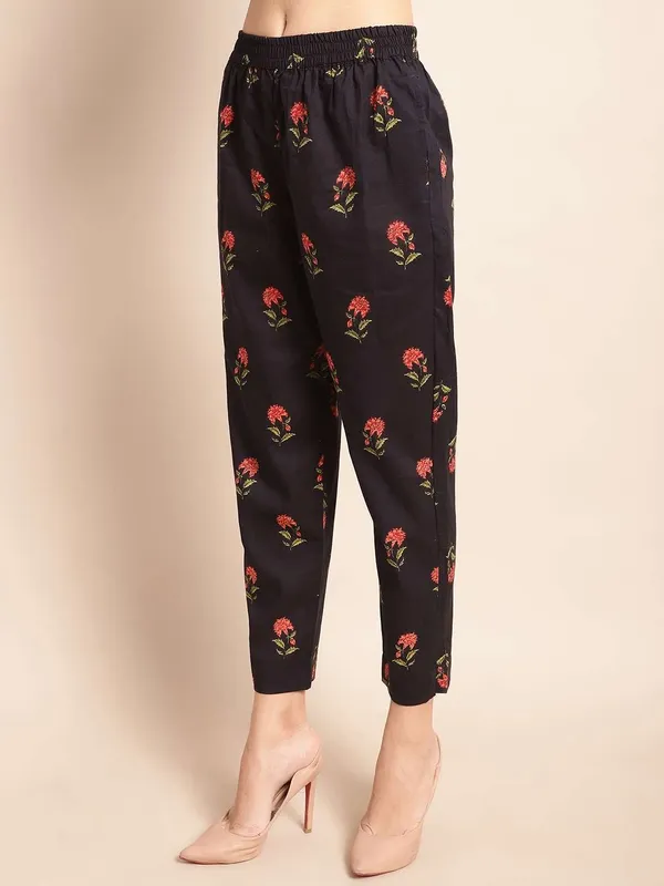 Women_S_Pure_Cotton_Printed_Collared_Top_And_Pant_Co_Ord_Set_Black_Rd