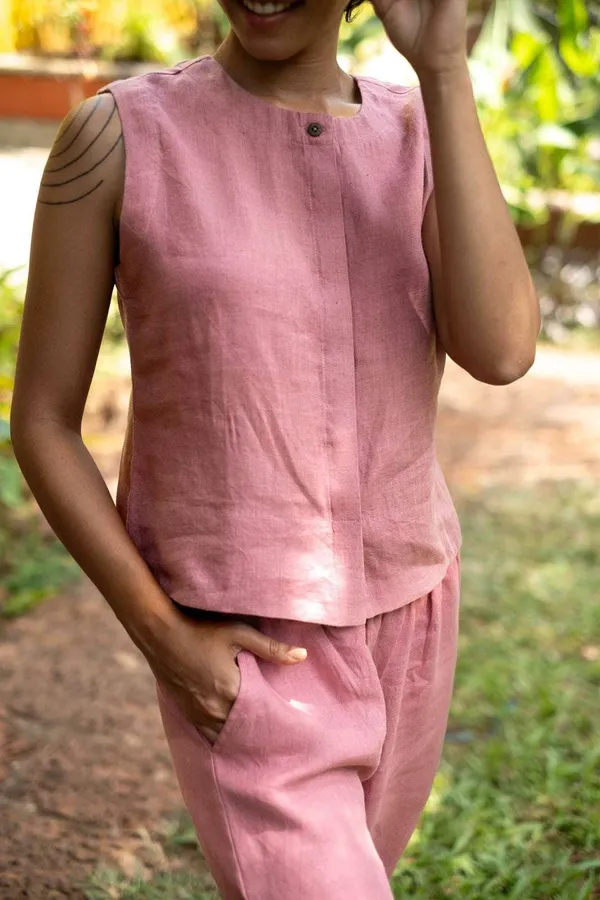 Women_S_Cotton_Solid_V_Neck_Sleeveless_2_Piece_Outfit_Loose_Tank_Top_And_Wide_Leg_Palazzo_Pants_Sets_Cord_Set_Baby_Pink