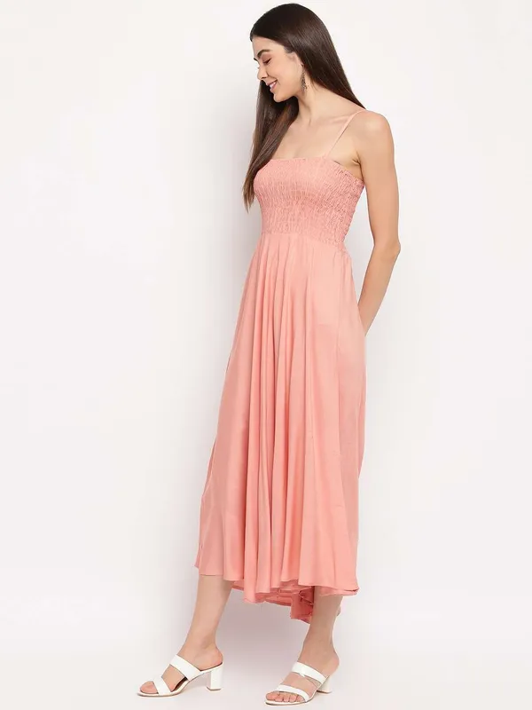 Women_S_Viscose_Rayon_Solid_Shoulder_Straps_Sleeveless_Flared_Gown_Drees_Peach