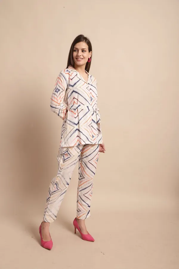 Women_S_Pure_Cotton_Printed_Collared_Top_And_Pant_Co_Ord_Set_White