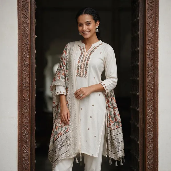 Women_S_Cotton_Embroidered_Straight_Kurti_With_Pant_And_Dupatta_Set