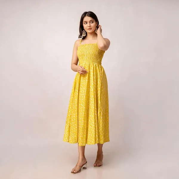 Women_S_Silk_Printed_Shoulder_Straps_Sleeveless_Anarkali_Gown_Drees_Yellow_Sui
