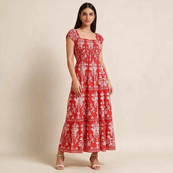 Women_S_Viscos_Rayon_Printed_Off_Shoulder_Midi_Dress_For_Summer_And_Casual_Wear_Multti_Color3