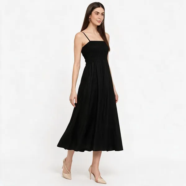 Women_S_Viscose_Rayon_Solid_Shoulder_Straps_Sleeveless_Flared_Gown_Drees_Black