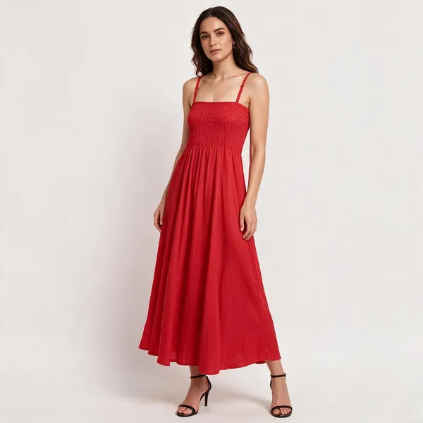 Women_S_Viscose_Rayon_Solid_Shoulder_Straps_Sleeveless_Flared_Gown_Drees_Red