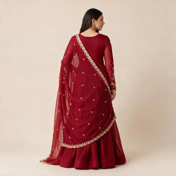 Maroon_Faux_Blooming_Sequins_Zari_Embroidered_Gown_With_Matching_Dupatta
