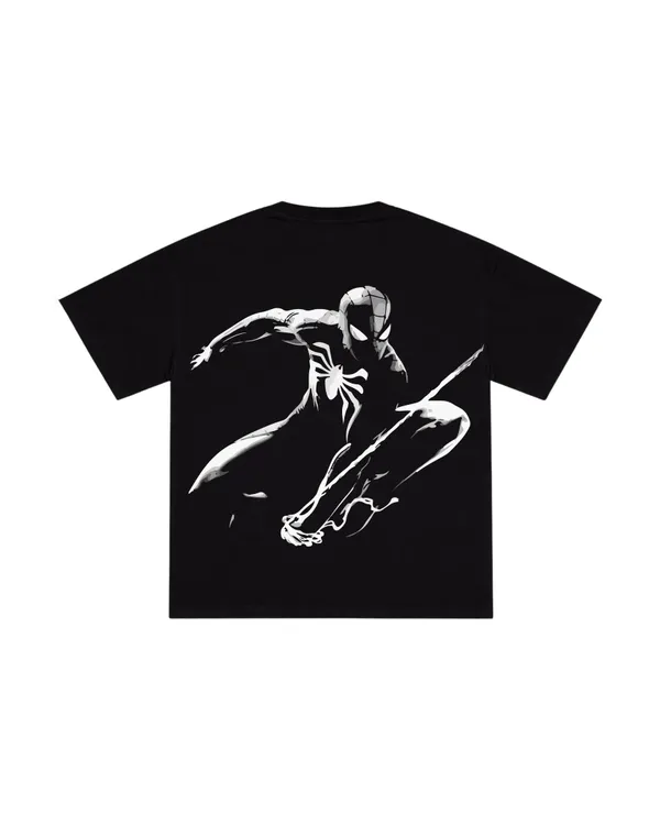 Black_Cotton_Oversized_Spiderman_Graphic_Tee_For_Unisex