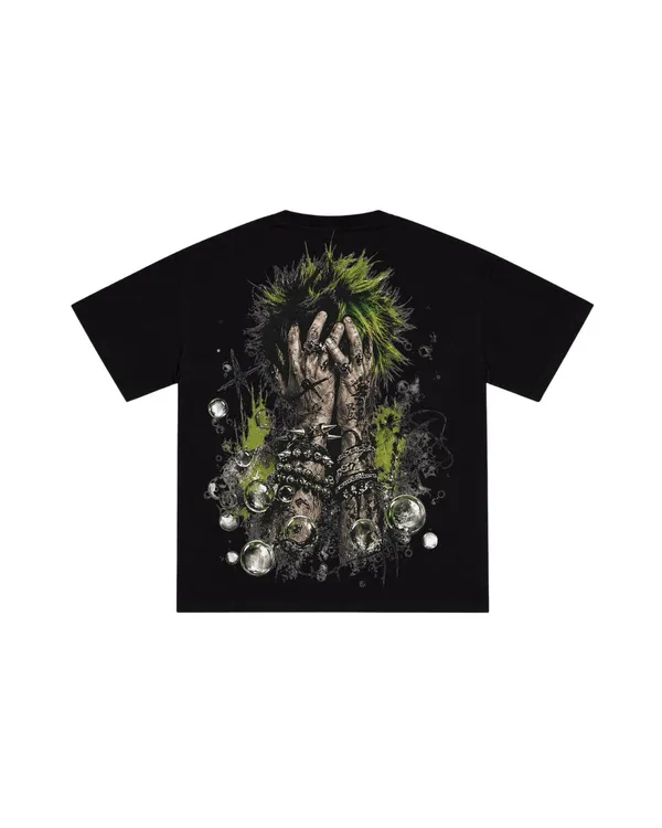 Black_Cotton_Oversized_Neon_Chaos_Graphic_Tee_For_Unisex
