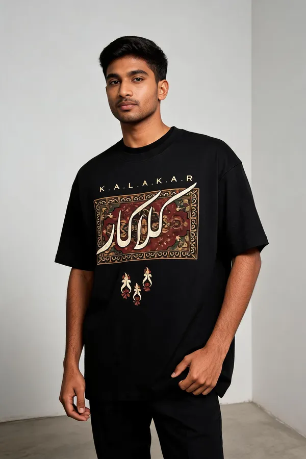 Black_Cotton_Oversized_Kalakar_Artistic_Graphic_Tee_For_Unisex