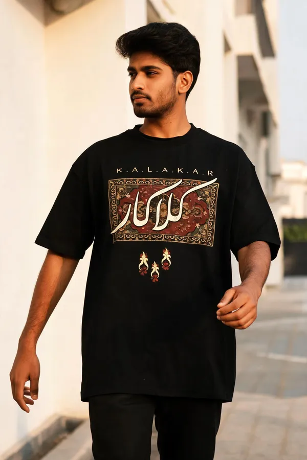Black_Cotton_Oversized_Kalakar_Artistic_Graphic_Tee_For_Unisex