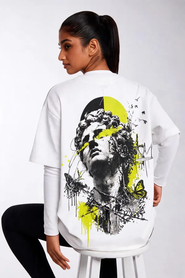 White_Cotton_Oversized_Neon_Renaissance_Graphic_Tee_For_Unisex