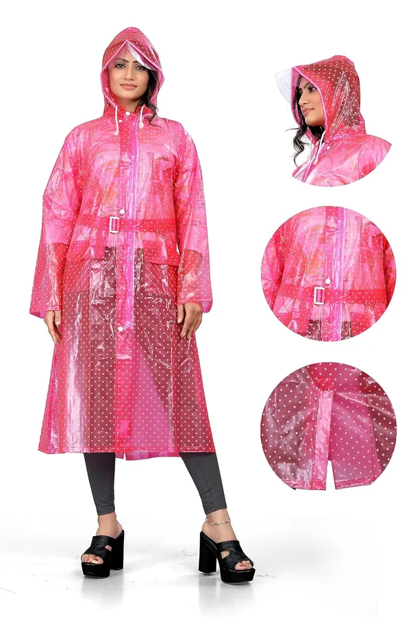 Women_Waterproof_Long_Sleeves_Transparent_Raincoats_Reusable_Water_Resistant_With_Hood_For_Women_Campaigning_Rainy_Season_Travel_Raincoat