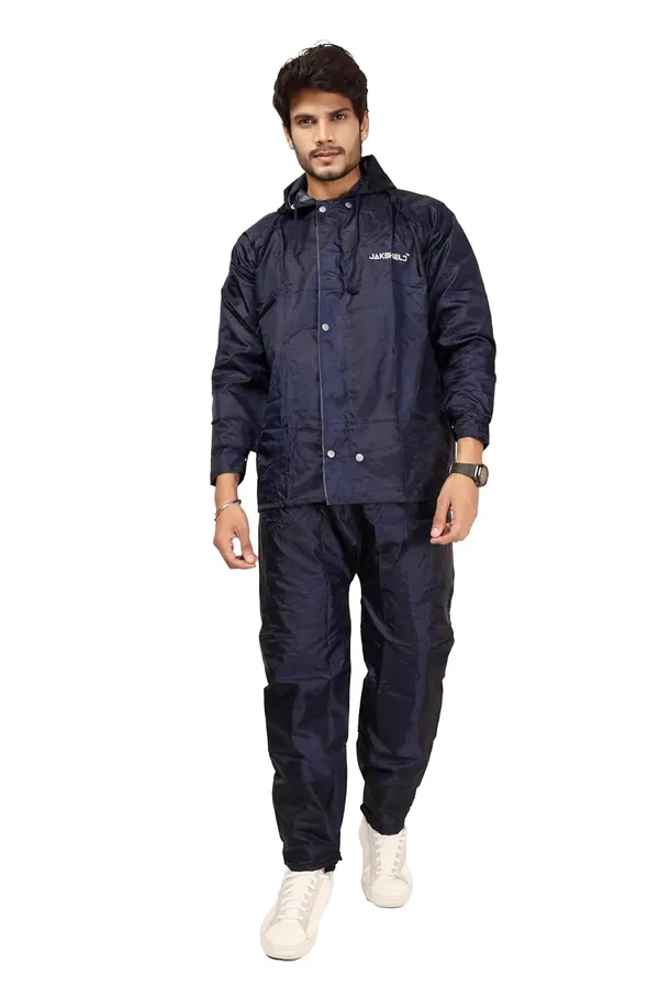 Product_Summary_Jakshield_Rain_Coat_For_Men_With_Adjustable_Hood_Polyester_Waterproof_Full_Sleeves_Top_And_Bottom_Set_Rainwear_Front_Zip_With_Snap_Button_Flap