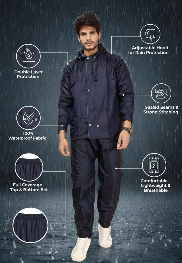 Product_Summary_Jakshield_Rain_Coat_For_Men_With_Adjustable_Hood_Polyester_Waterproof_Full_Sleeves_Top_And_Bottom_Set_Rainwear_Front_Zip_With_Snap_Button_Flap