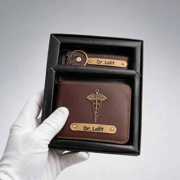 Brown_Leatherette_Wallet_And_Keychain_Set_For_Men