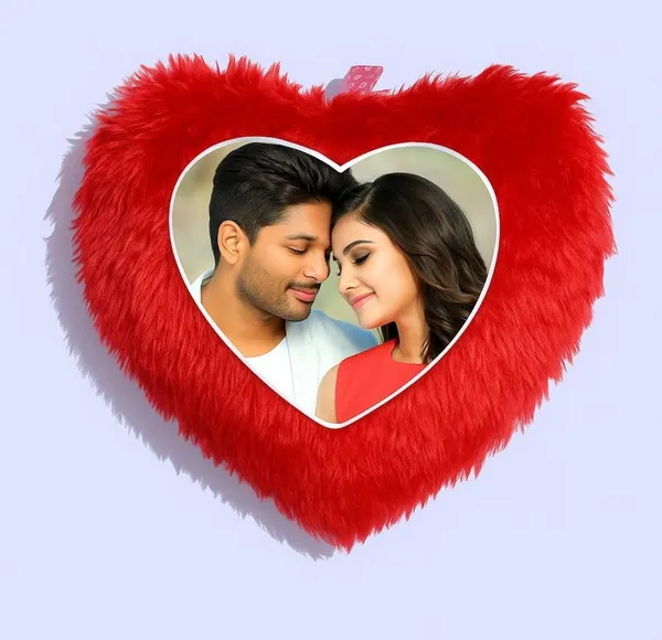Red_Furry_Heart_Photo_Cushion