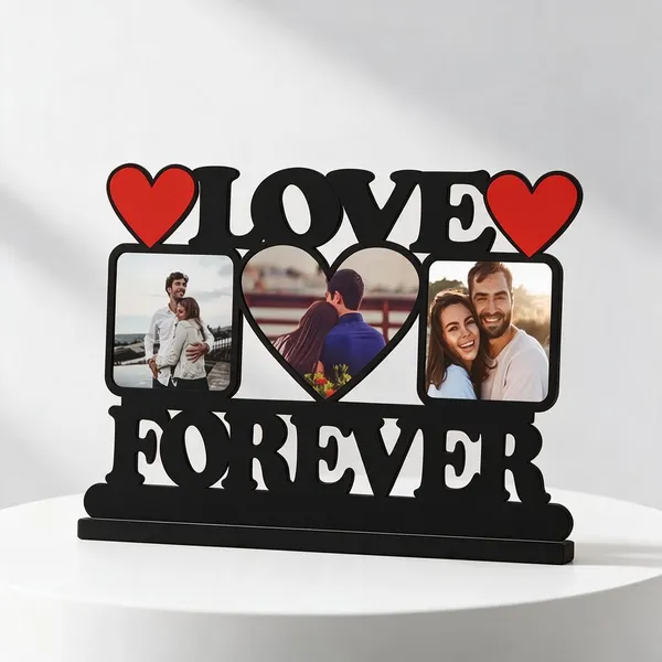 Black_Love_Theme_Three_Photo_Tabletop_Frame