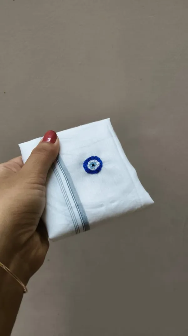 White_Fabric_Embroidered_Handkerchief_For_Men