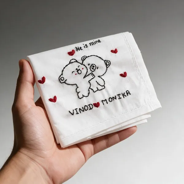 White_Fabric_Personalized_Embroidered_Handkerchief_For_Couples