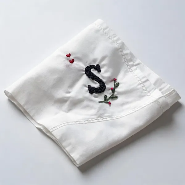 White_Fabric_Embroidered_Floral_Monogram_Handkerchief