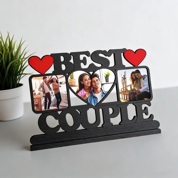 Black_Couple_Heart_Design_Three-Photo_Collage_Frame