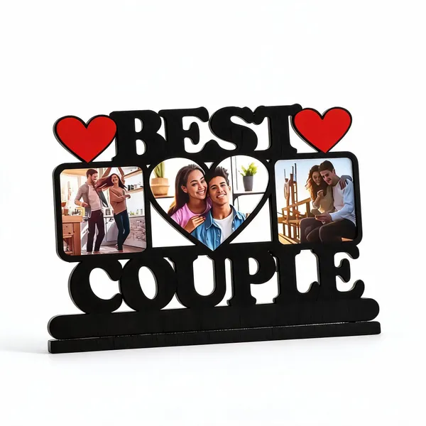 Black_Couple_Heart_Design_Three-Photo_Collage_Frame