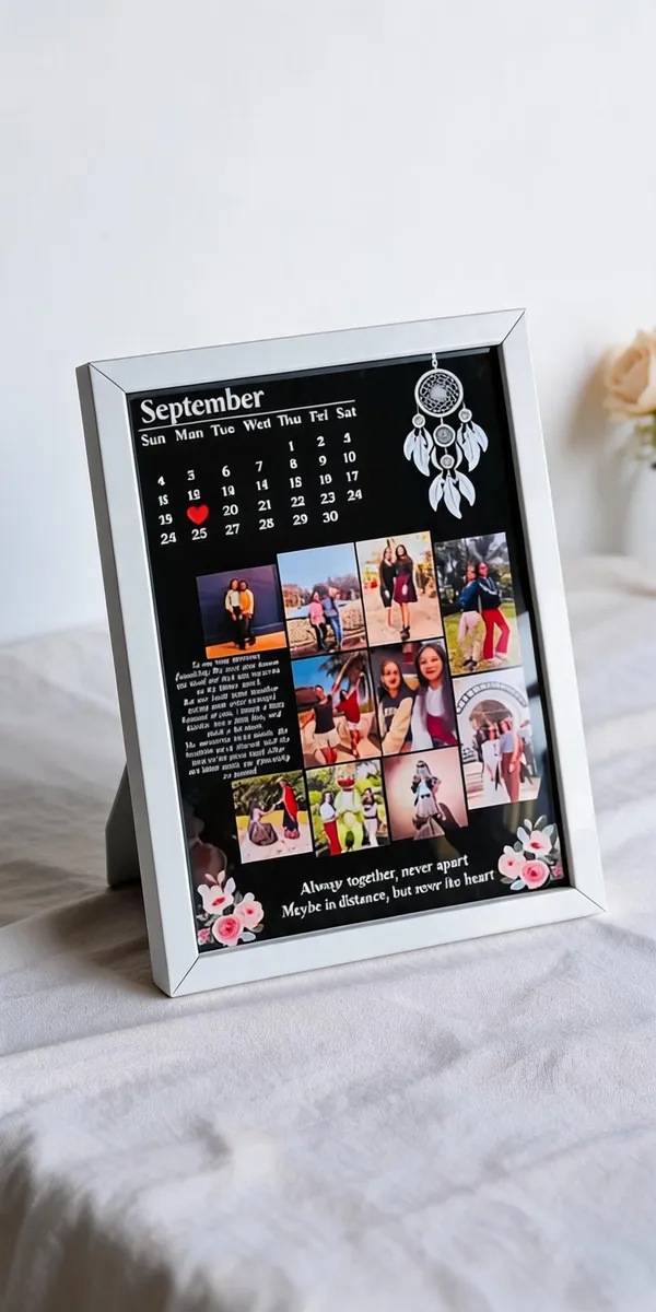 Photo_Collage_Floral_Calendar_Decorative_Frame