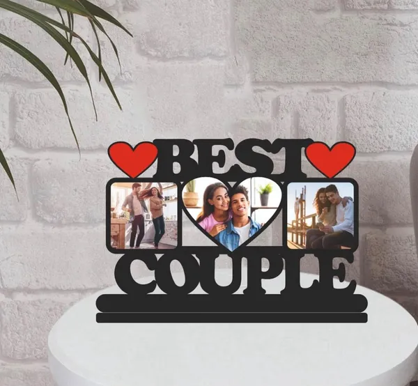 Black_Best_Couple_Heart_Design_Photo_Collage_Frame