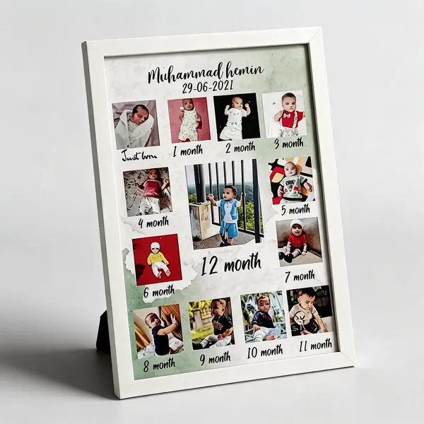 White_Baby_Milestone_Month-Wise_Photo_Collage_Frame