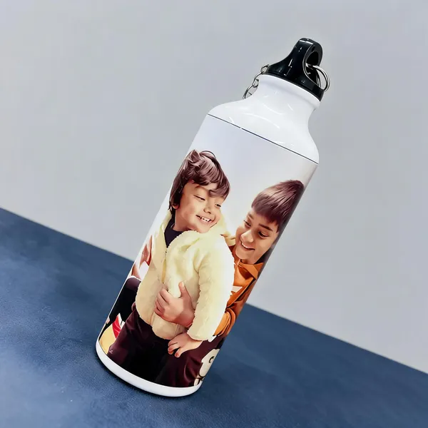 White_Photo_Print_Loop_Cap_Water_Bottle