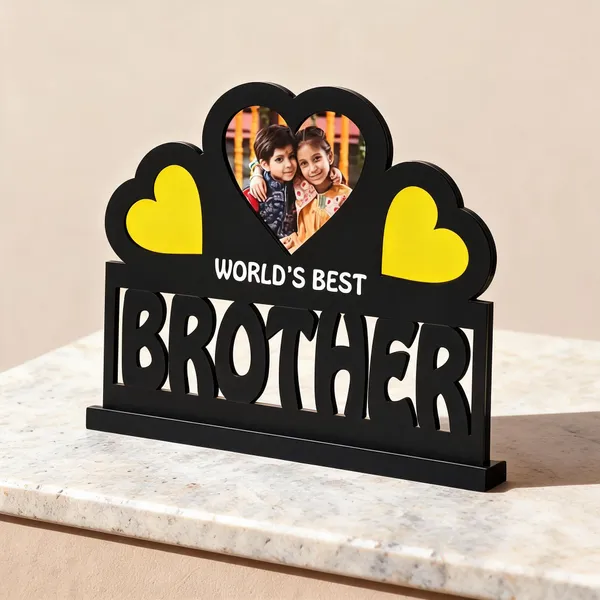 Acrylic_Black_Brother-Themed_Heart_Photo_Tabletop_Frame