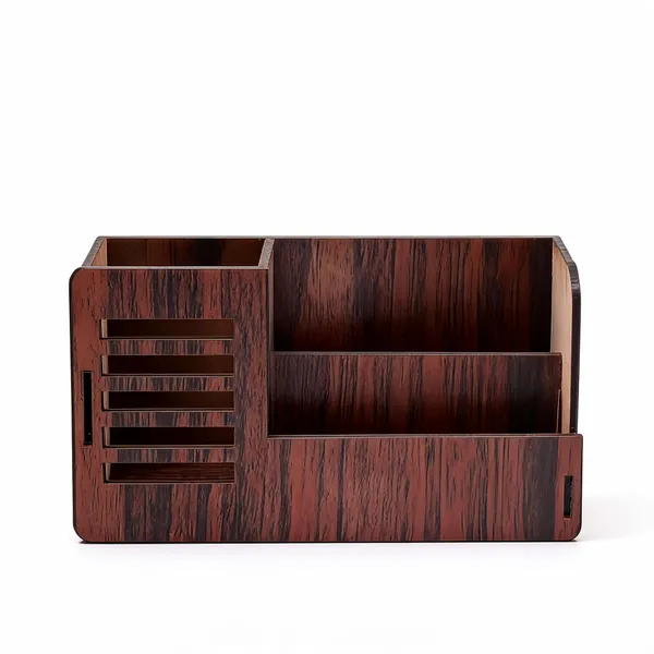 Wood_Dark_Grain_Multi-Compartment_Desk_Organizer