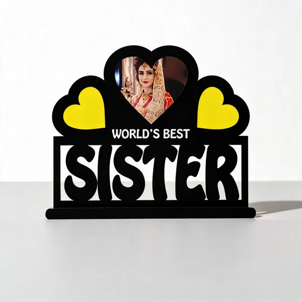Black_Yellow_Sister_Theme_Tabletop_Photo_Frame