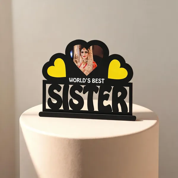 Black_Yellow_Sister_Theme_Tabletop_Photo_Frame