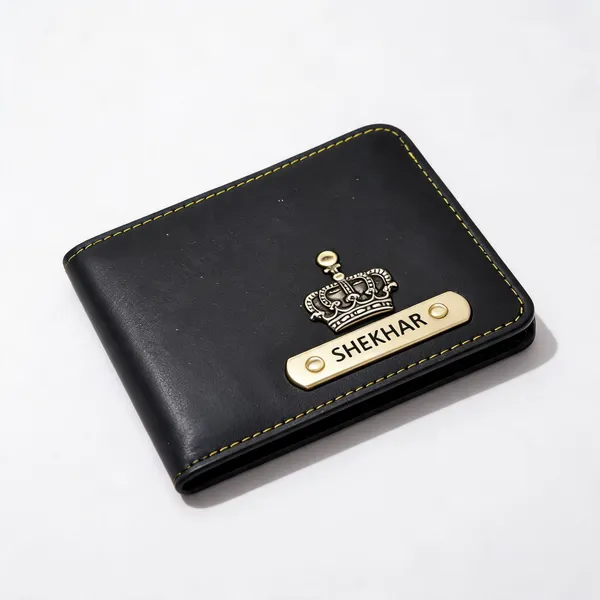Black_Leatherette_Personalised_Wallet_And_Keychain_Set_For_Men