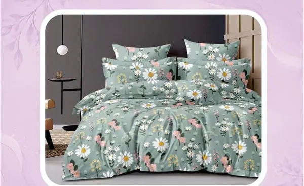 Floral_Print_Sage_Green_Bed_Sheet_Set